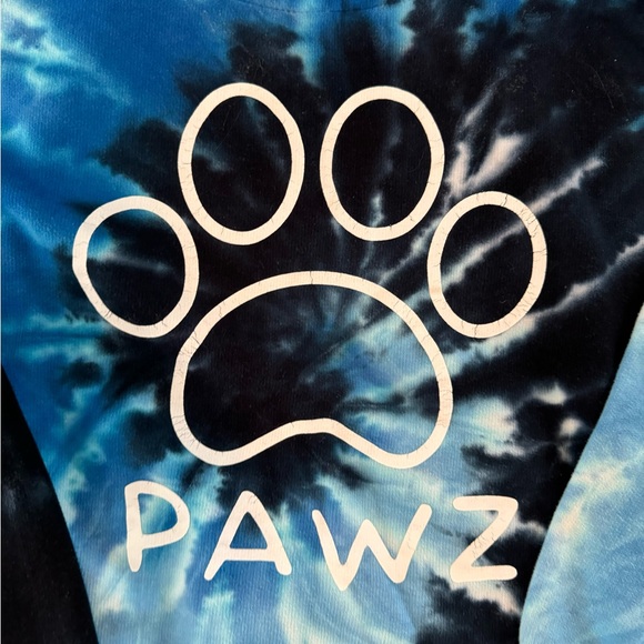 VINTAGE (PAWS) COLORTONE TIE DYE HOODIE like new! - Picture 12 of 14